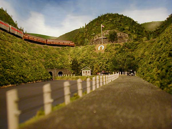 Road beneath Horseshoe Curve