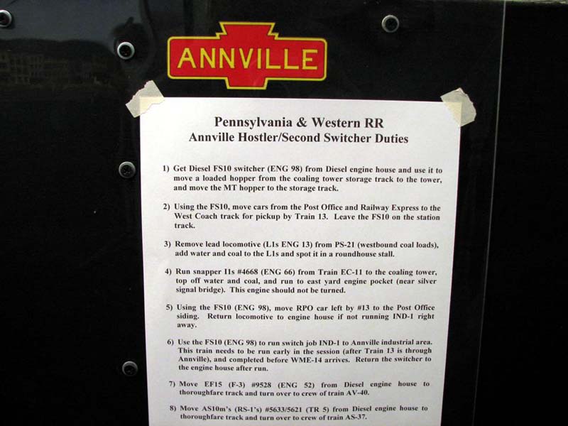 Hostler Work List