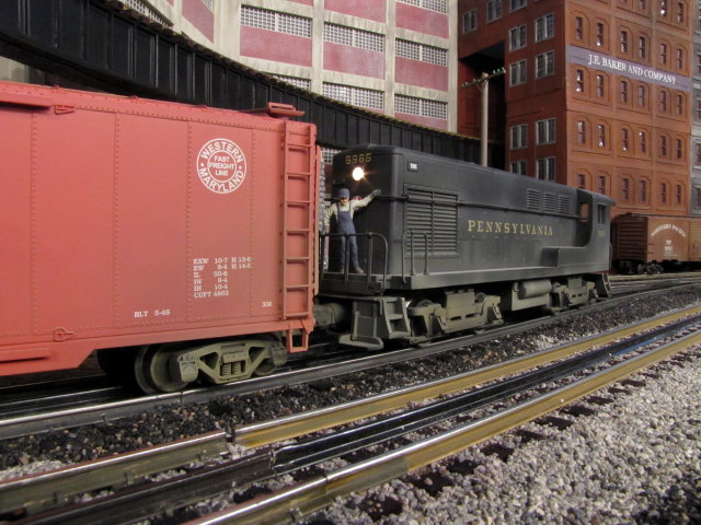 Pushing 50-foot Furniture Boxcar